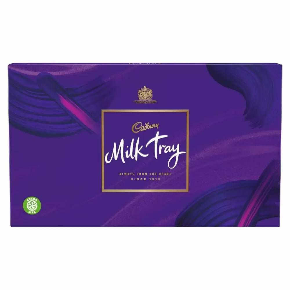 16 X CADBURY MILK TRAY CHOCOLATE BOX 78G